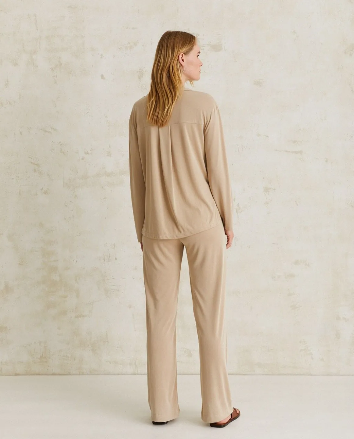 YERSE Shirts And Blouses^Flowy Shirt Beige