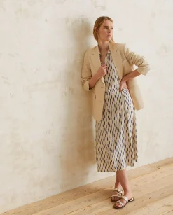YERSE Dresses And Jumpsuits^Flowy Shirt Dress Ecru