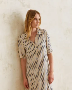 YERSE Dresses And Jumpsuits^Flowy Shirt Dress Ecru