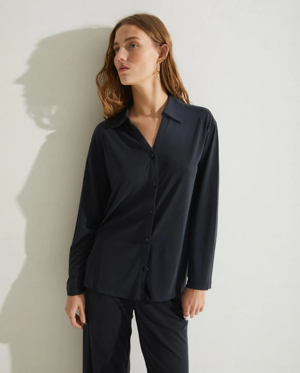 YERSE Shirts And Blouses^Flowy Shirt Grey