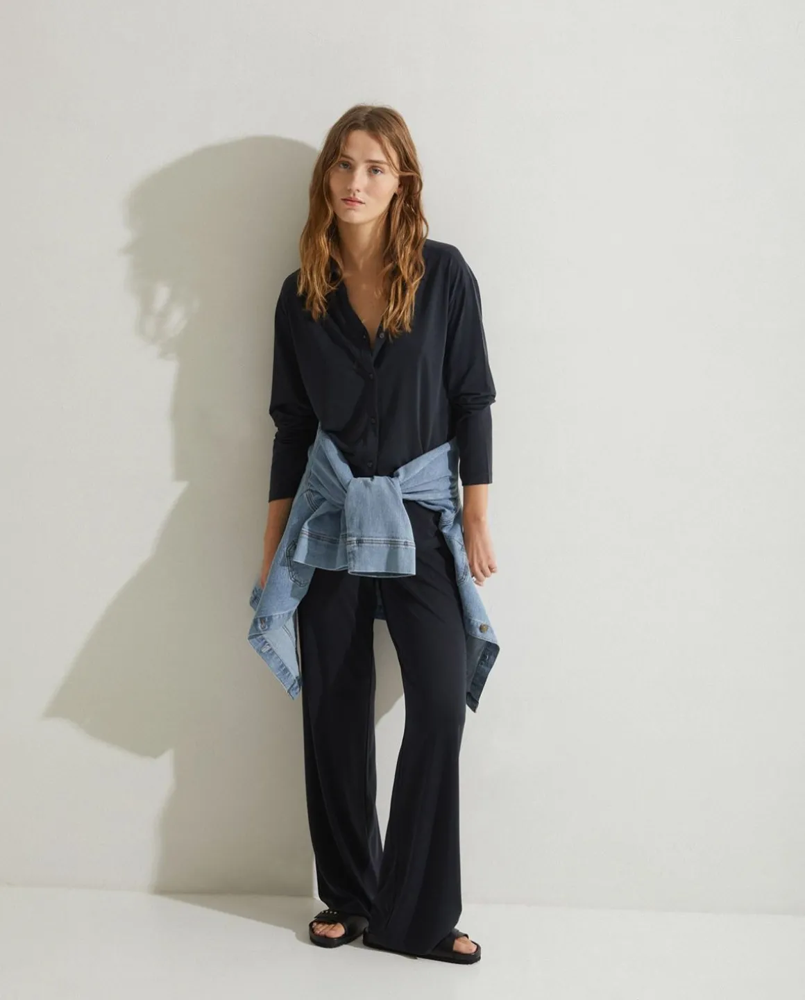 YERSE Shirts And Blouses^Flowy Shirt Grey