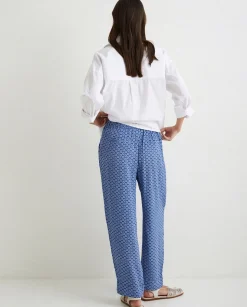 YERSE Trousers And Jeans^Flowy Straight Trousers Blue