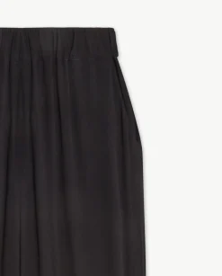 YERSE Trousers And Jeans^Flowy Straight Trousers Black