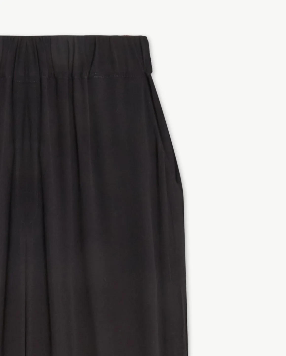 YERSE Trousers And Jeans^Flowy Straight Trousers Black