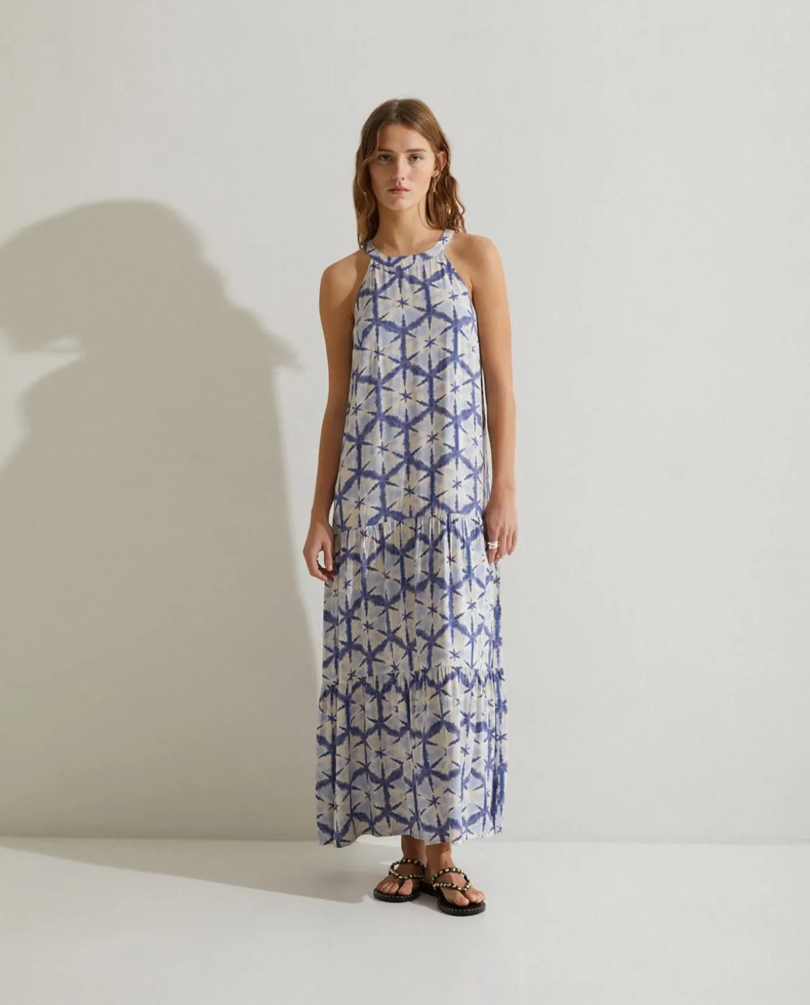 YERSE Dresses And Jumpsuits^Flowy Tie-Dye Dress Blue