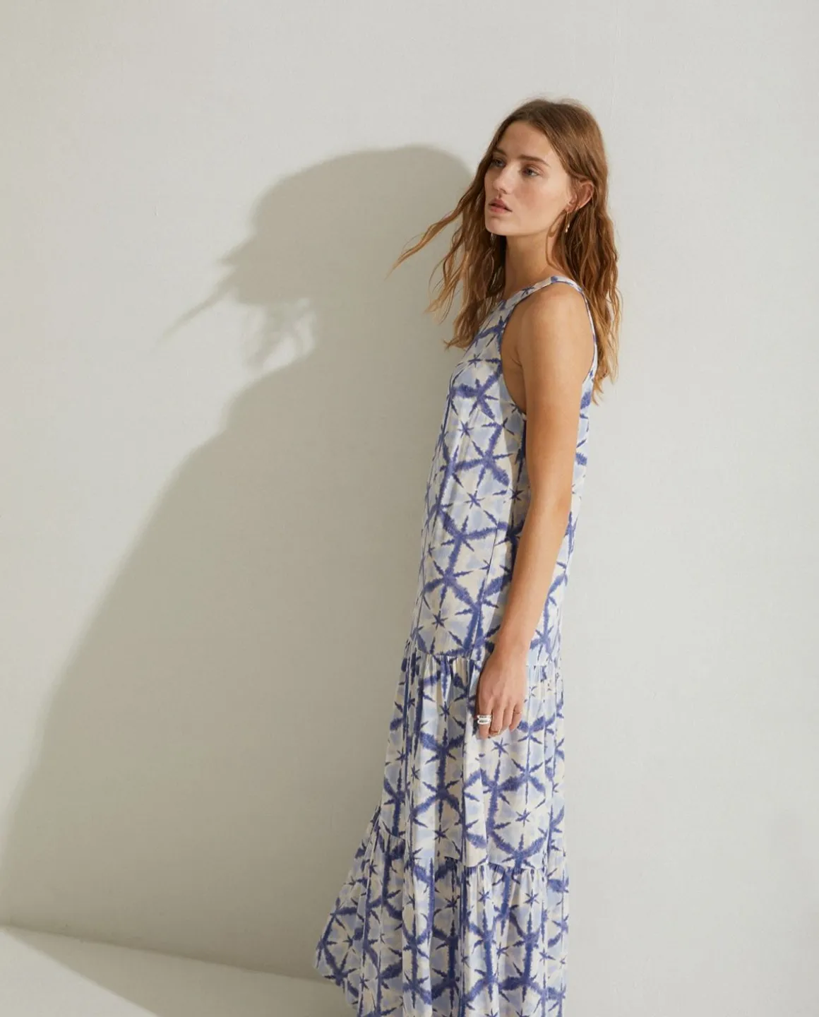 YERSE Dresses And Jumpsuits^Flowy Tie-Dye Dress Blue