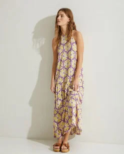 YERSE Dresses And Jumpsuits^Flowy Tie-Dye Dress Yellow