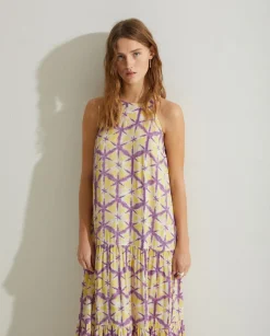 YERSE Dresses And Jumpsuits^Flowy Tie-Dye Dress Yellow