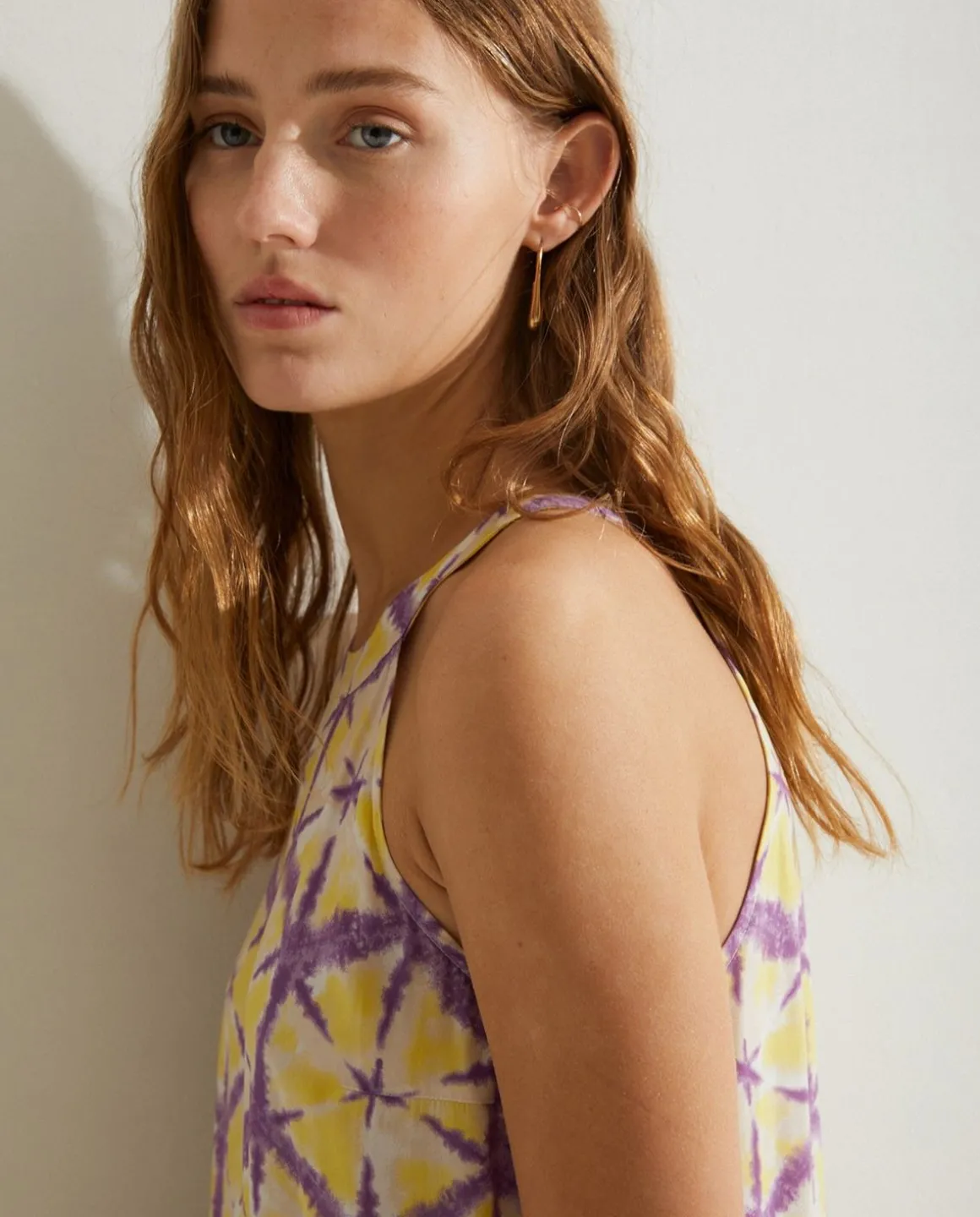 YERSE Dresses And Jumpsuits^Flowy Tie-Dye Dress Yellow