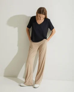 YERSE Trousers And Jeans^Flowy Trousers Beige