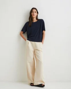 YERSE T- Shirts And Tops^Flowy T-Shirt Navy