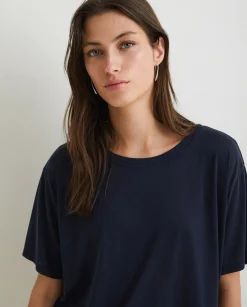 YERSE T- Shirts And Tops^Flowy T-Shirt Navy