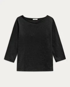YERSE T- Shirts And Tops^French Sleeve T-Shirt Black
