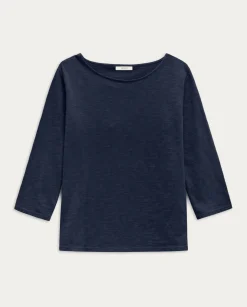 YERSE T- Shirts And Tops^French Sleeve T-Shirt Navy
