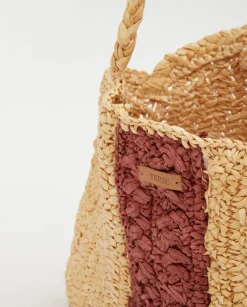 YERSE Bags^Handmade Raffia Bag Natural