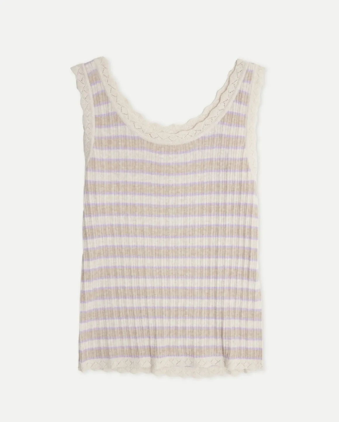 YERSE T- Shirts And Tops^Knit Top Embroidery Purple
