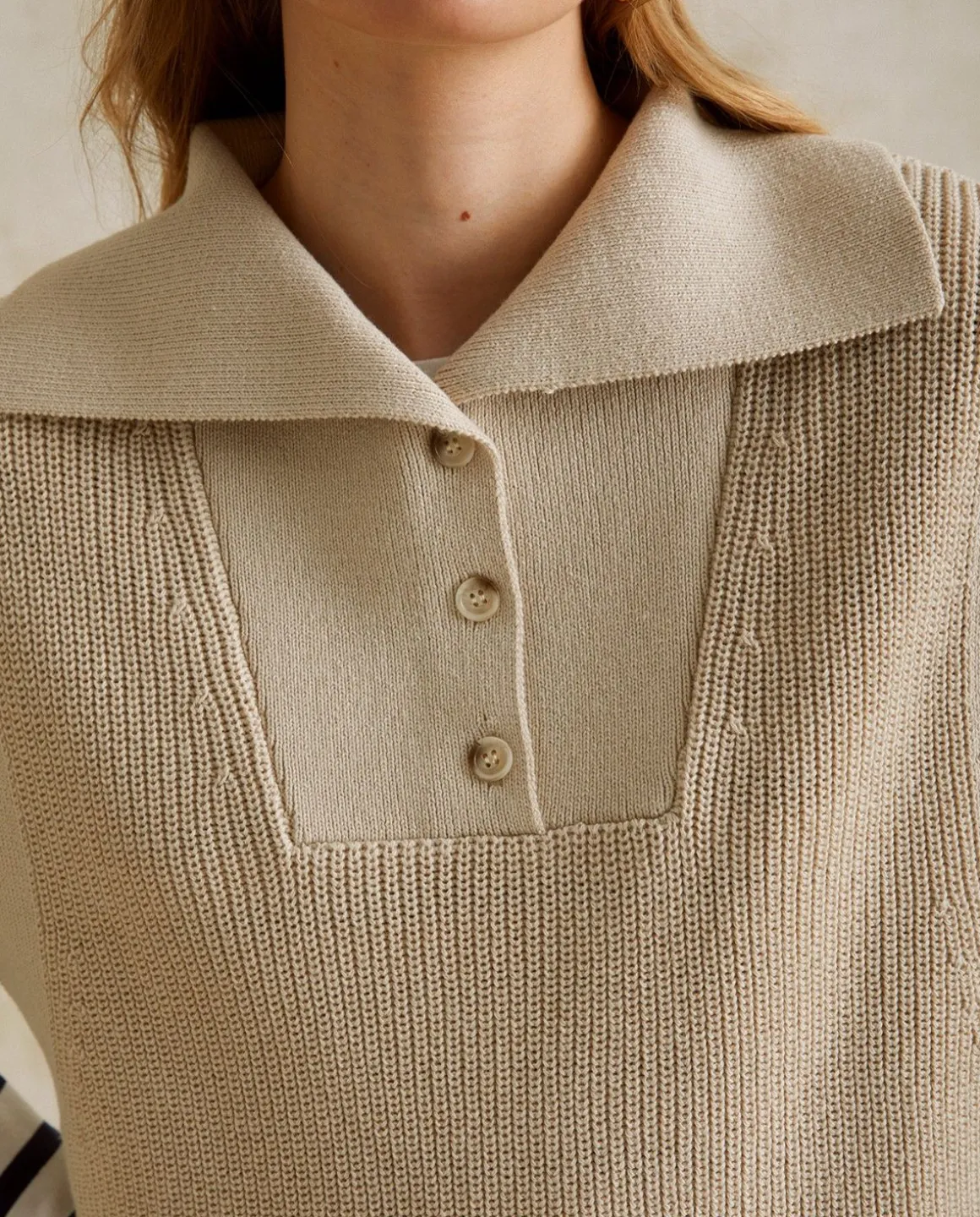 YERSE Sweaters & Cardigans^Knitted Waistcoat Ecru
