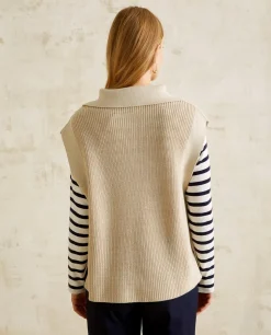 YERSE Sweaters & Cardigans^Knitted Waistcoat Ecru