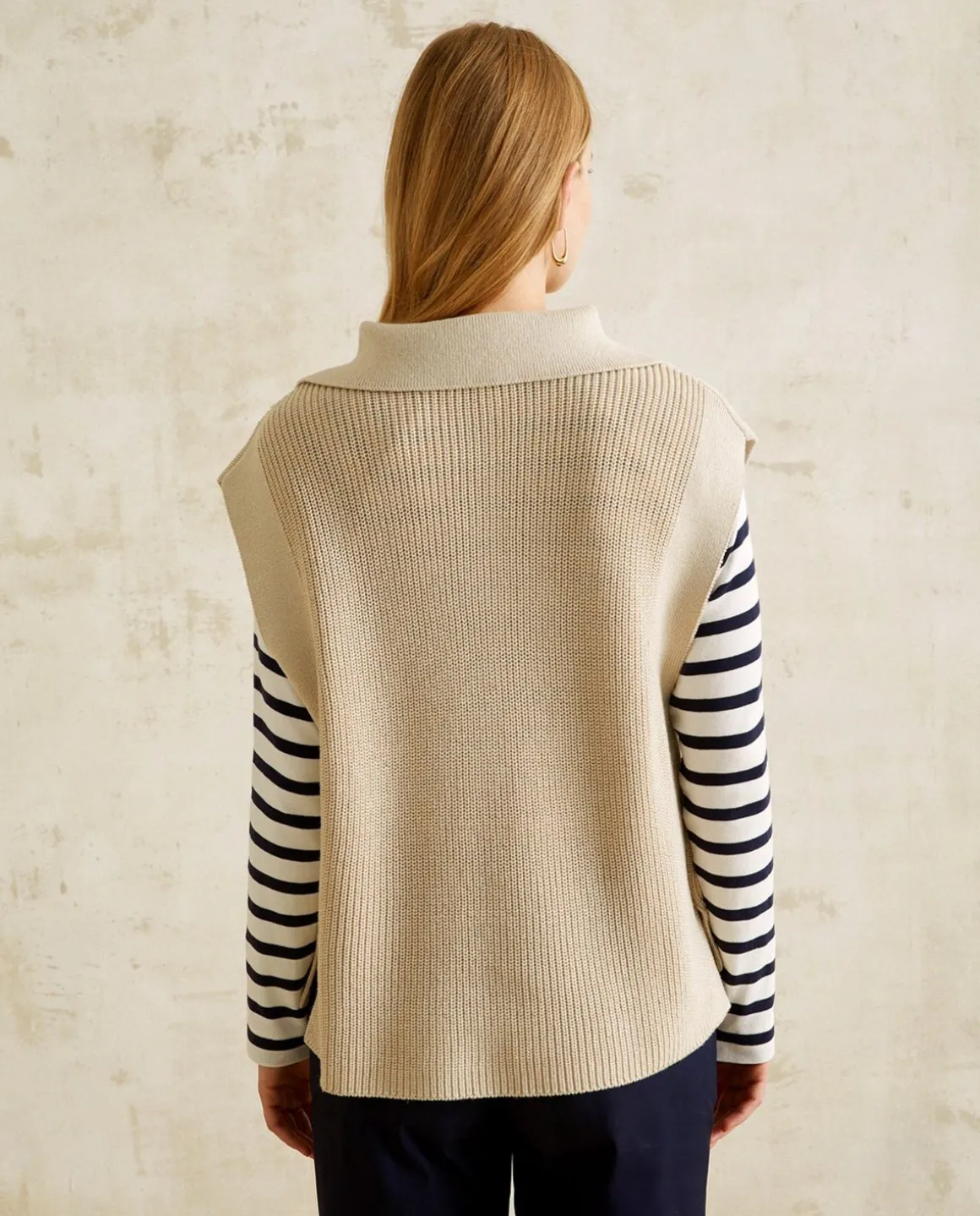 YERSE Sweaters & Cardigans^Knitted Waistcoat Ecru