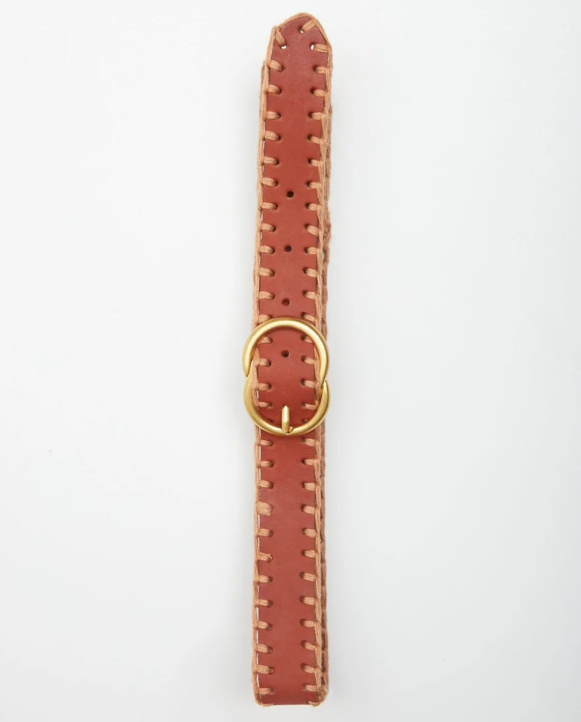 YERSE Belts^Leather Belt Seams Camel