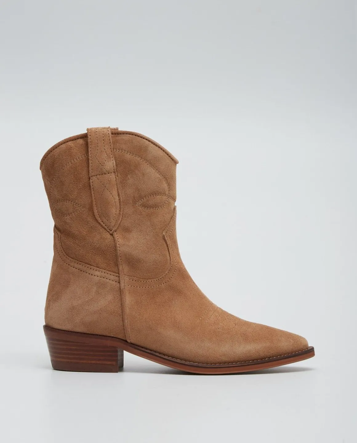 YERSE Shoes^Leather Cowboy Boots Beige