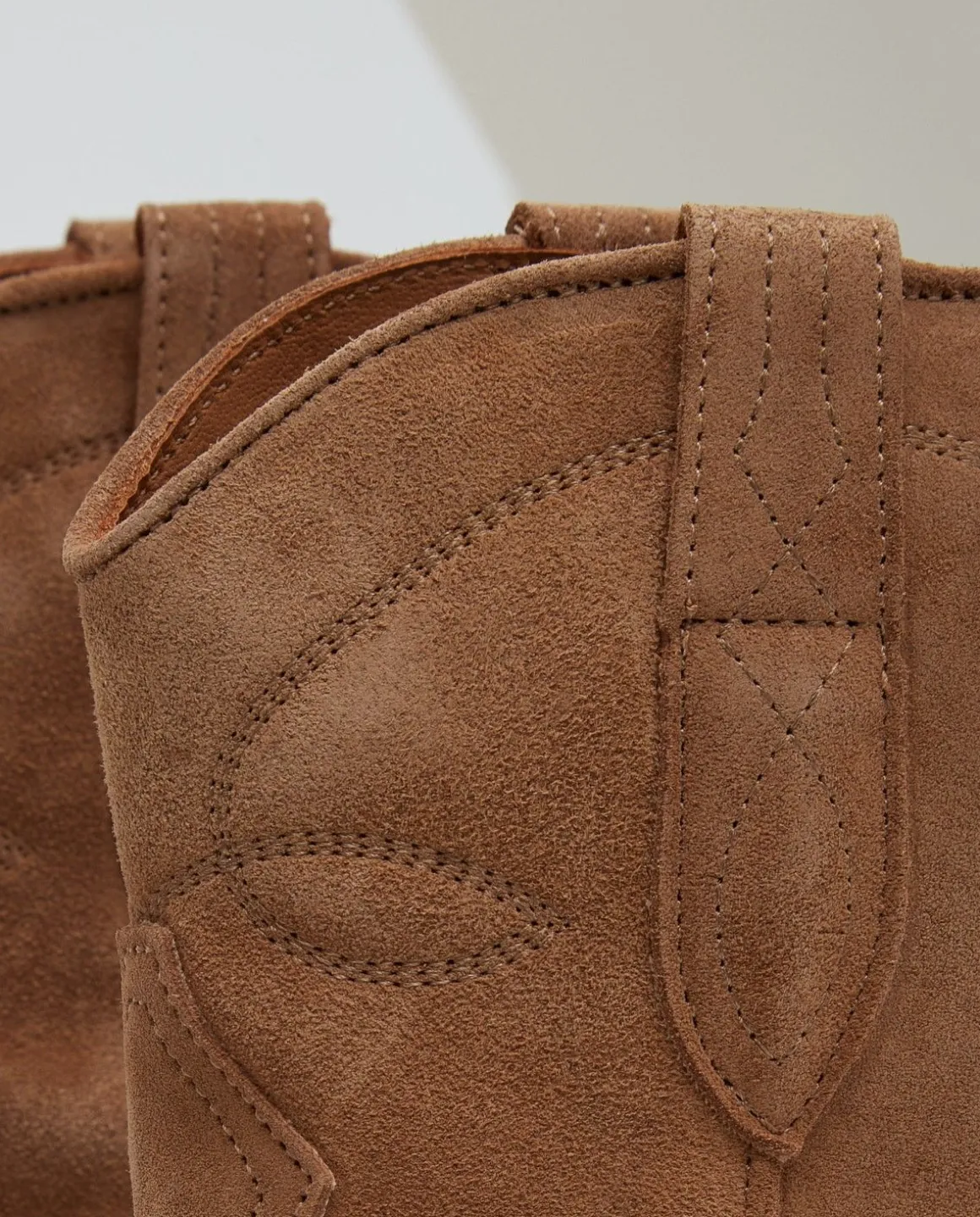 YERSE Shoes^Leather Cowboy Boots Beige