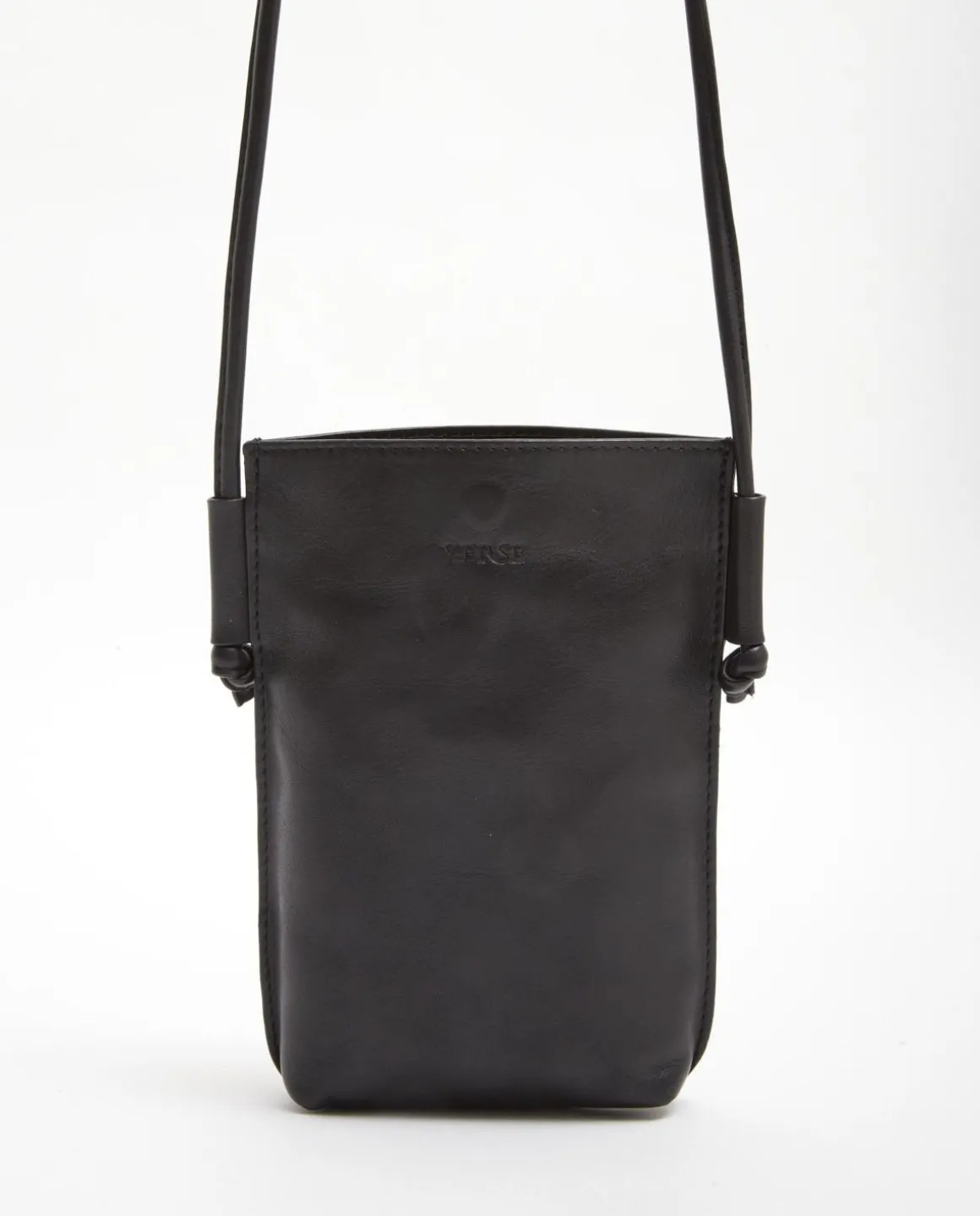 YERSE Bags^Leather Mobile Pouch Black