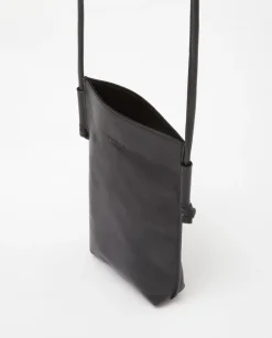 YERSE Bags^Leather Mobile Pouch Black