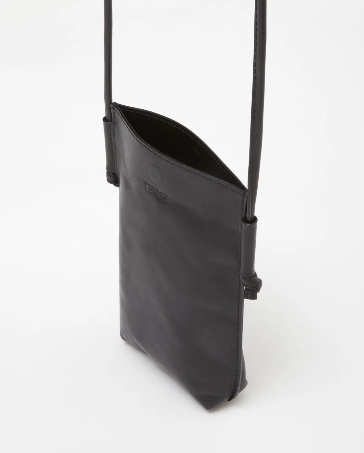 YERSE Bags^Leather Mobile Pouch Black