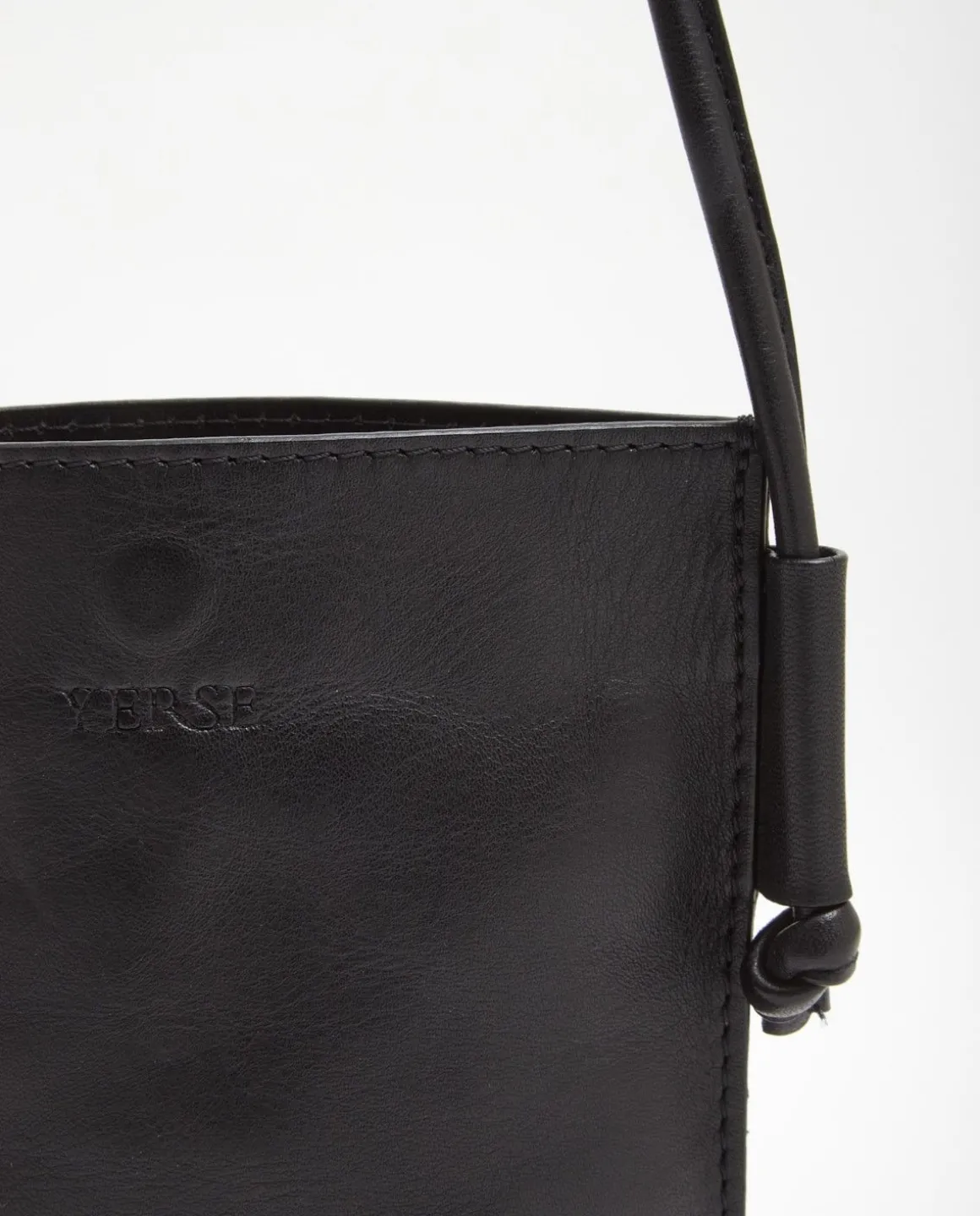 YERSE Bags^Leather Mobile Pouch Black