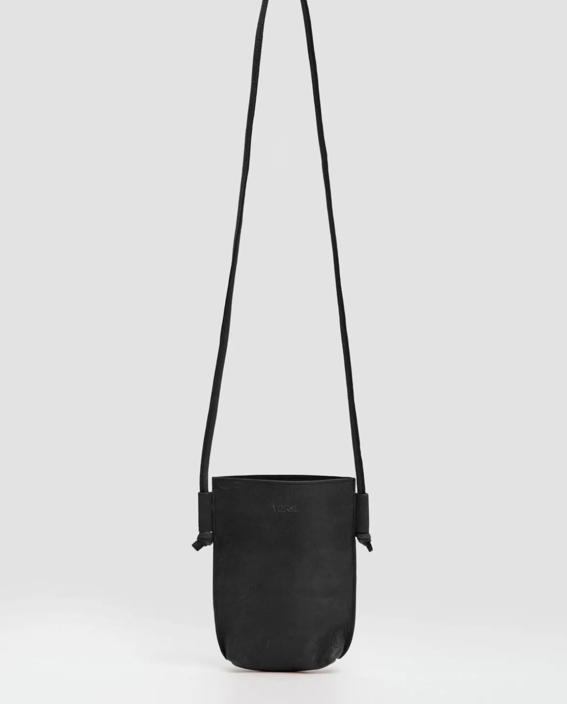 YERSE Bags^Leather Mobile Pouch Black