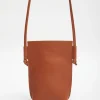 YERSE Bags^Leather Mobile Pouch Camel