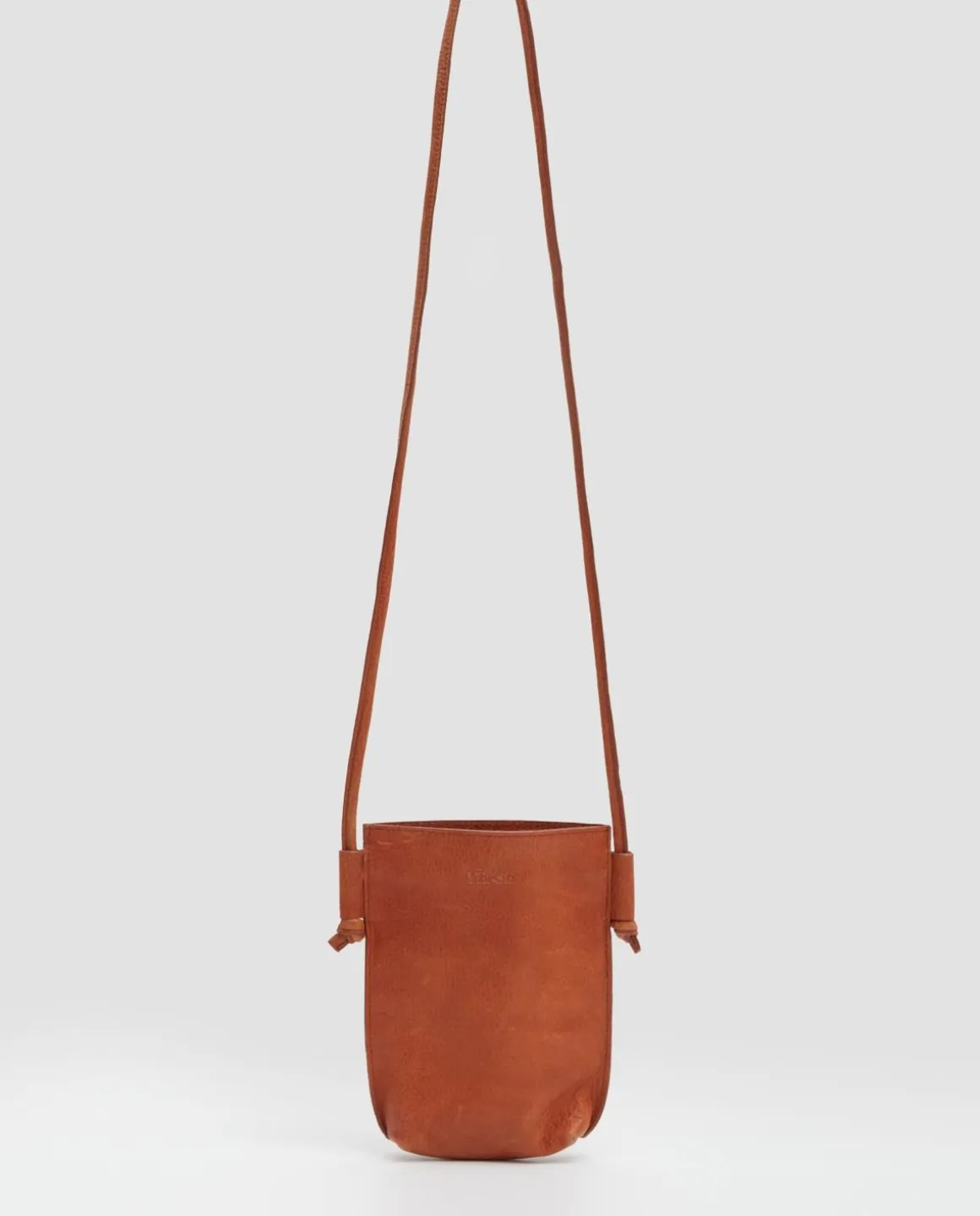YERSE Bags^Leather Mobile Pouch Camel