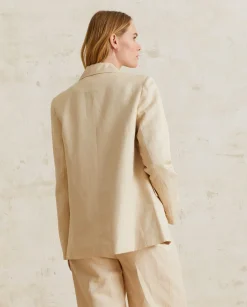 YERSE Jackets And Blazers^Linen Suit Coat Natural
