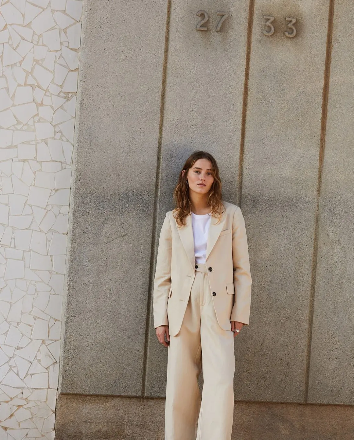 YERSE Jackets And Blazers^Linen Suit Coat Natural