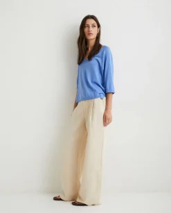 YERSE Trousers And Jeans^Linen Suit Trousers Natural