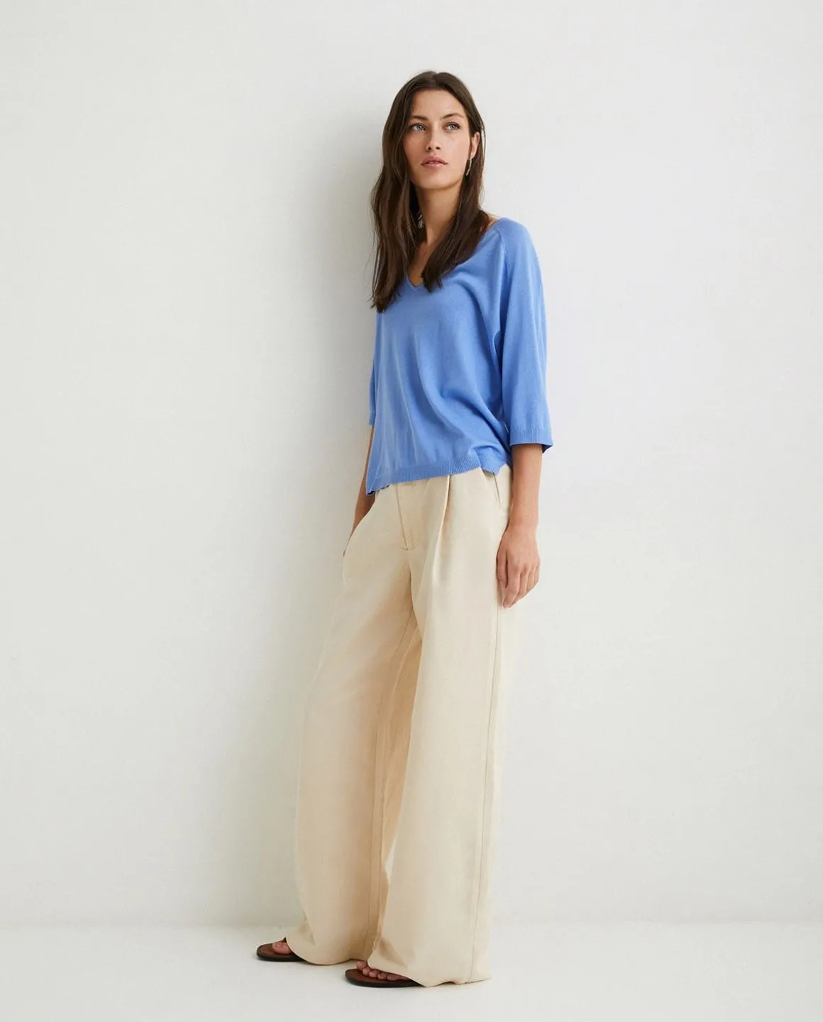 YERSE Trousers And Jeans^Linen Suit Trousers Natural