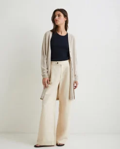 YERSE Sweaters & Cardigans^Long Cardigan Buttons Beige