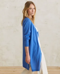 YERSE Sweaters & Cardigans^Long Cardigan Buttons Blue
