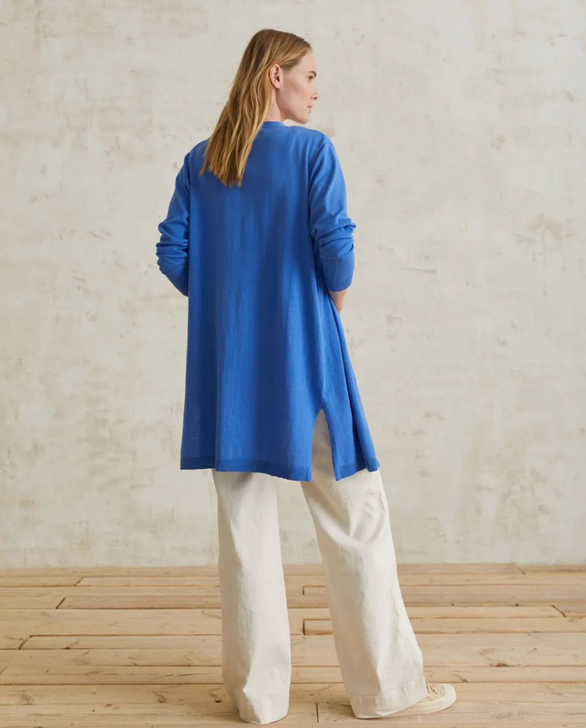 YERSE Sweaters & Cardigans^Long Cardigan Buttons Blue