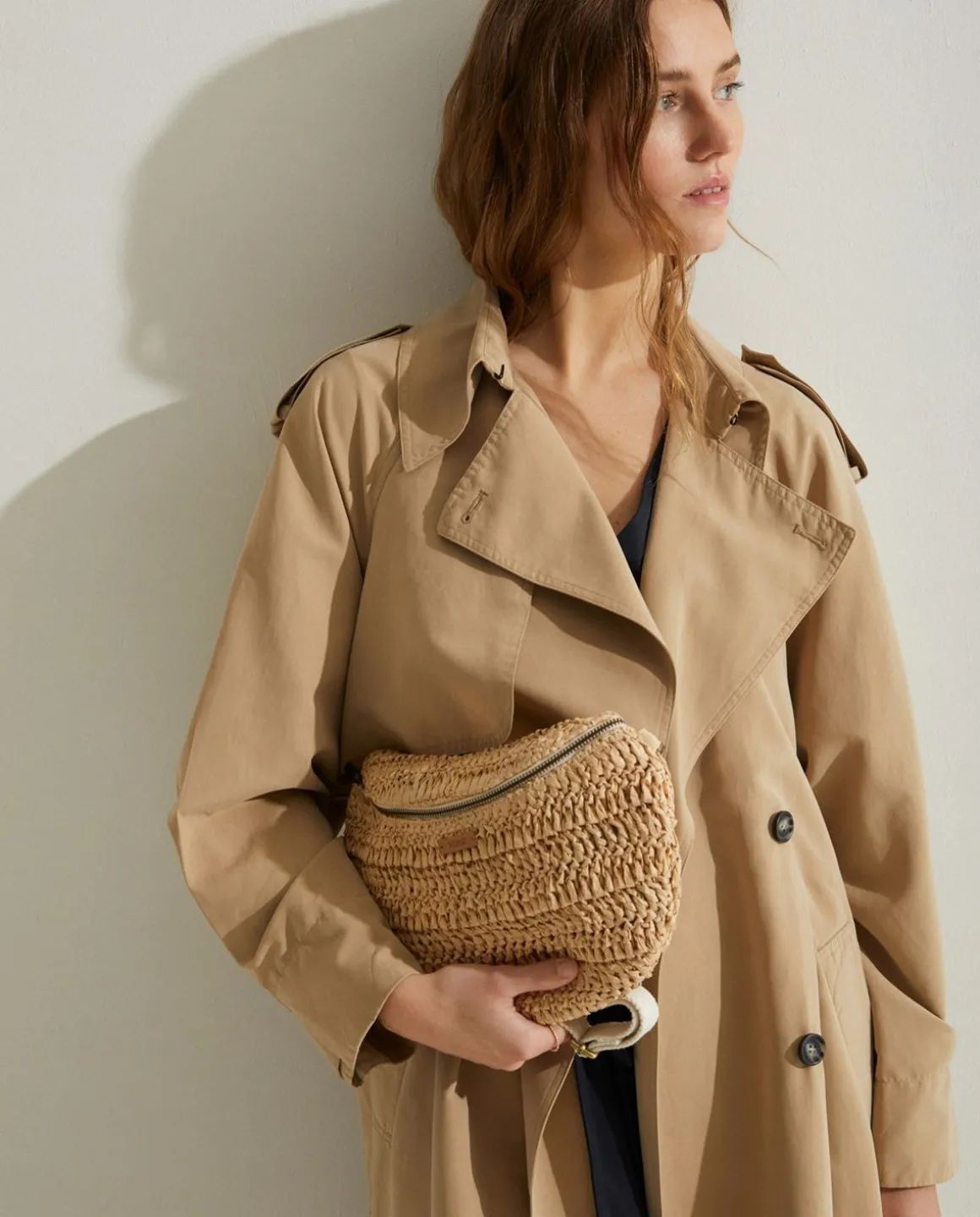 YERSE Jackets And Blazers^Long Double-Breasted Raincoat Camel