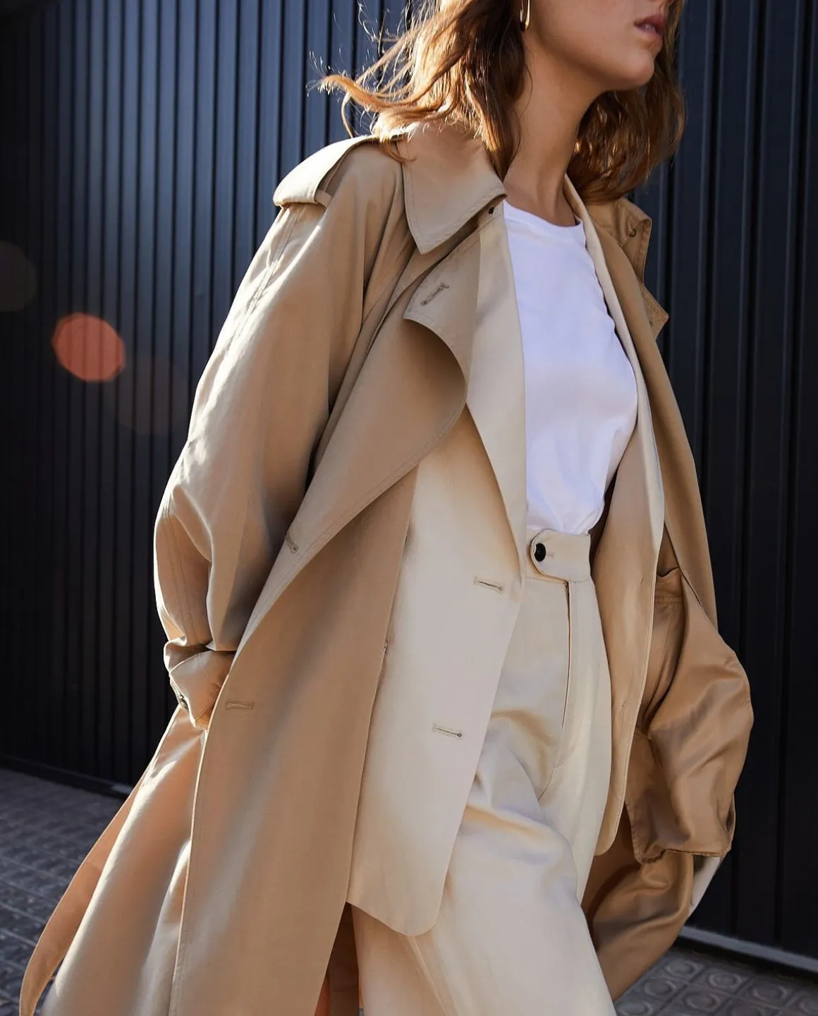 YERSE Jackets And Blazers^Long Double-Breasted Raincoat Camel