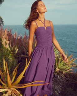 YERSE Dresses And Jumpsuits^Long Draped Dress Purple