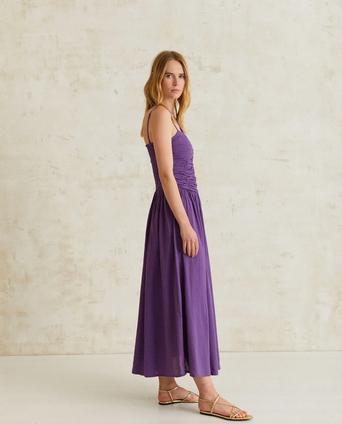 YERSE Dresses And Jumpsuits^Long Draped Dress Purple