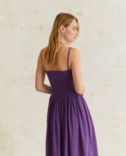 YERSE Dresses And Jumpsuits^Long Draped Dress Purple