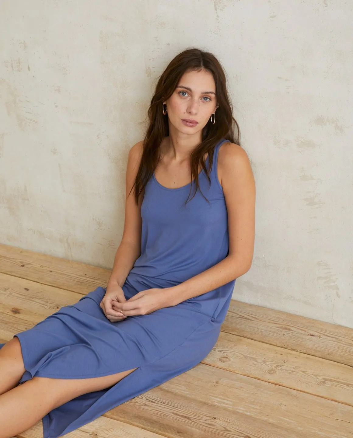 YERSE Dresses And Jumpsuits^Long Flowy Dress Blue