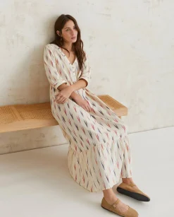 YERSE Dresses And Jumpsuits^Long Print Dress Ecru