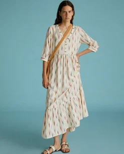 YERSE Dresses And Jumpsuits^Long Print Dress Ecru