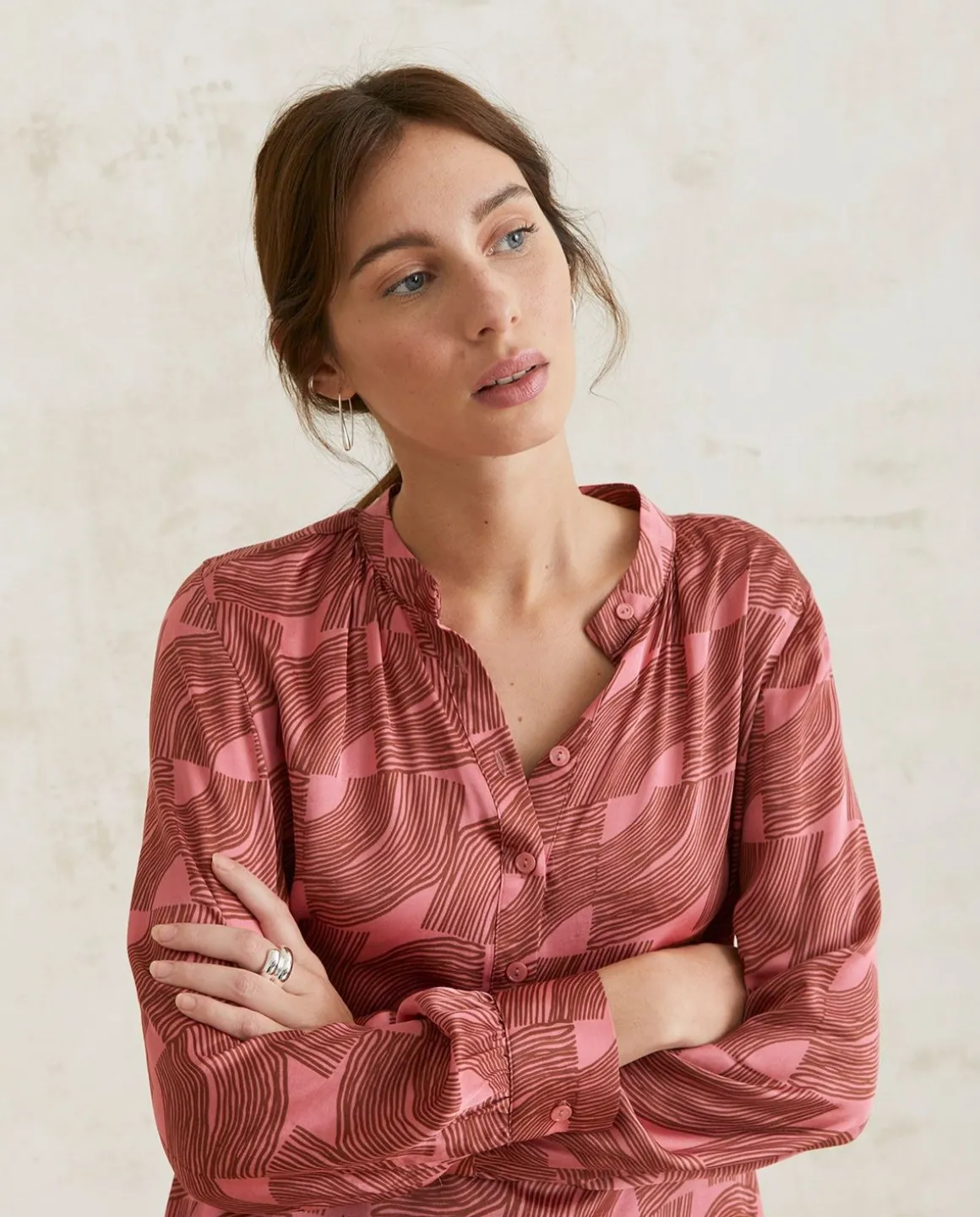 YERSE Dresses And Jumpsuits^Long-Sleeve Sateen Dress Pink