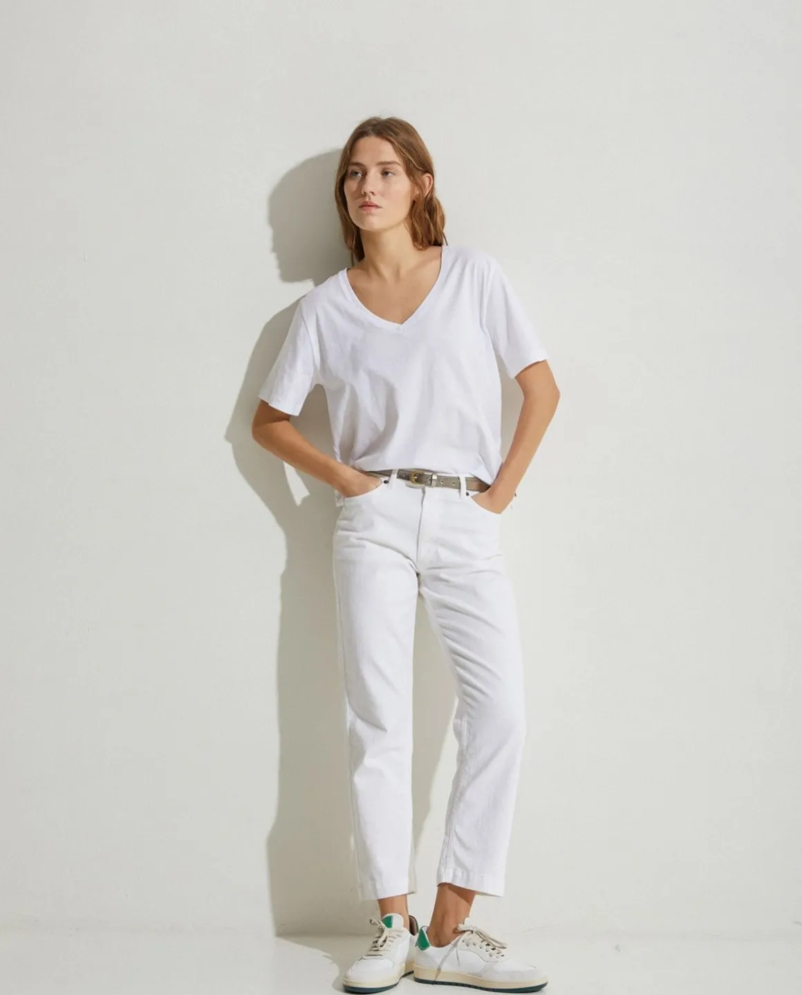 YERSE Belts^Metallic Leather Belt Silver